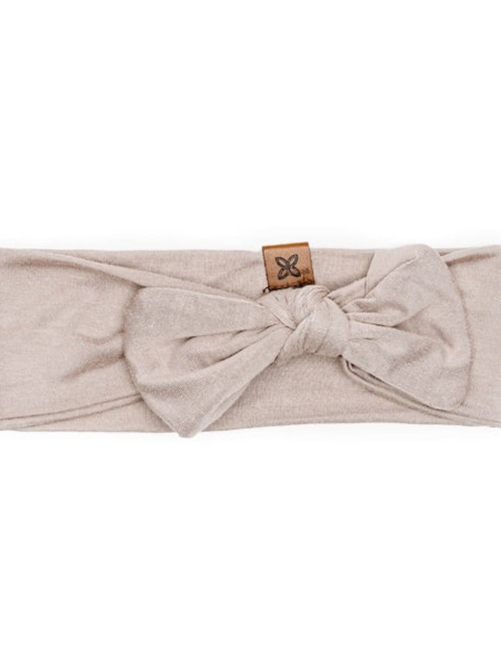 NWT Papillon Bebe Knotted Bow Headband in Fawn